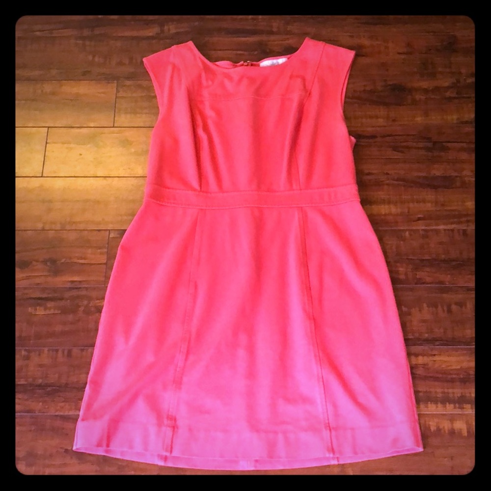 Coral sheath dress Ann Taylor LOFT